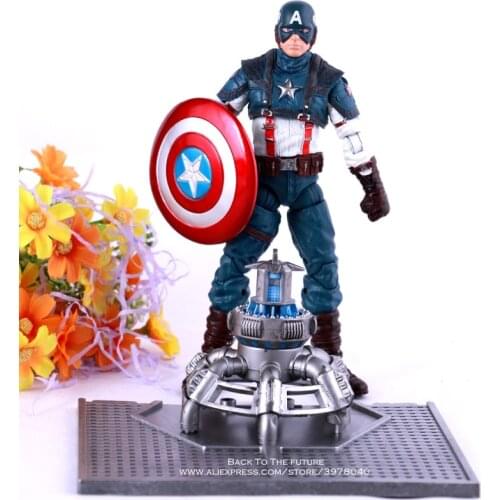 Disney Marvel Avengers Captain America 18cm Action Figure Posture Model Anime Decoration Collection Figurine Toy model children