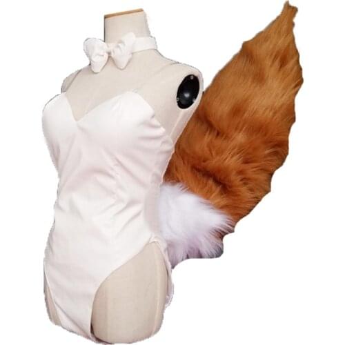 Fate Grand Order Servant Lancer Tamamo no Mae Bunny girl Cosplay Costume with accessory and ears and tail 11