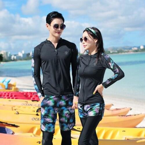 Diving Suit Swim Shorts For Women Surf Top Rashguard Surfing Swimsuits Sports Swimsuit Korea Drying Clothes Men Linen Solid