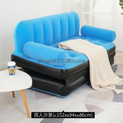 Best Way Lazy Sofa Small Double Bedroom Inflatable Sofa Chair Simple Tatami Folding Bed