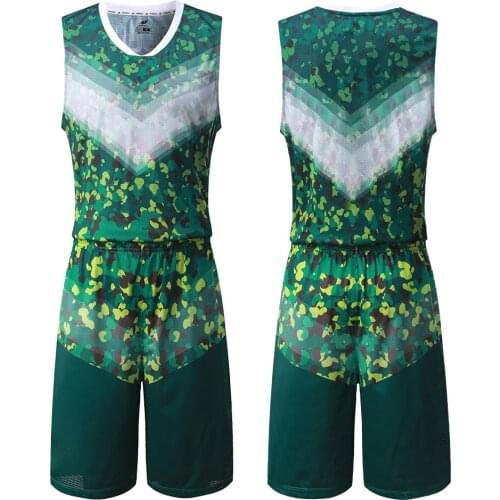 Mens basketball suit customized team basketball suit printed breathable and quick dry training suit