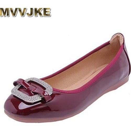 MVVJKE2020women shoes fashion shoes ballerinas brand square toe rhinestone flats ladies lazy loafers soft female zapatos demujer