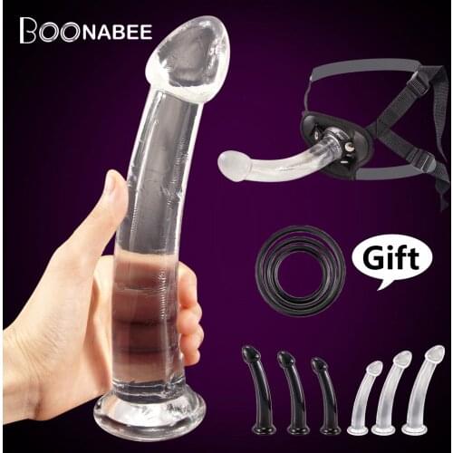 Soft Anal Dildo 6 Size Strap On Big Dildo Sex Toys Harness Adjustable Anal Toys Female Anal Dildo Sex Toy For Women Gay Penis