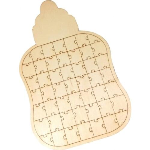 Novelty Guest Book Wood Puzzle Wedding Guestbook Decoration Favor DIY Craft