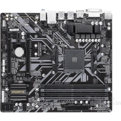 Original Used GA-B450M DS3H Motherboard for Gigabyte B450M DS3H B450 AM4 DDR4 Supports R3 R5 R7 1700 2600 2700