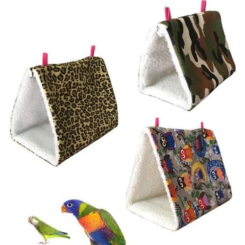 Pet Bird Parrot Warm Hammock House Cage Hut Tent Bed Hanging Cave Swing Nest Pet Supplies