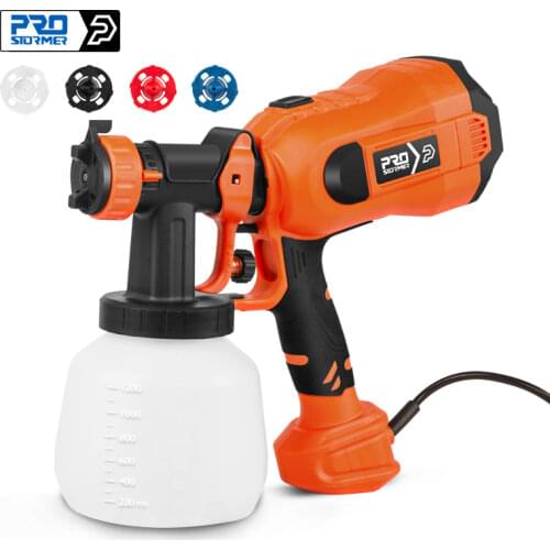 750W Electric Spray Gun 1200ml Capacity Paint Sprayer Flow Control Airbrush Easy Spraying HVLP Household Tools by PROSTORMER