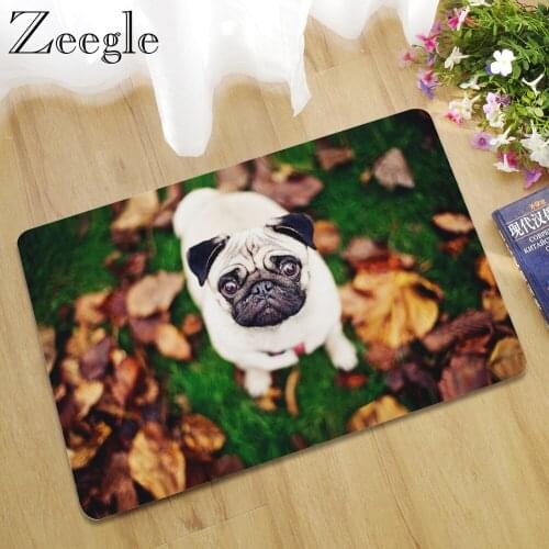 Zeegle 3D Animal Printed Rubber Rugs Doormat Non-slip Floor Waterproof Door Mat And Bathroom Carpet Kitchen Anti Slip Mats