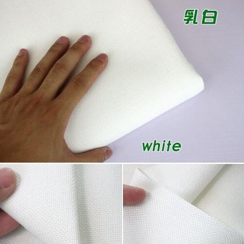 White Coated Linen Fabric Sofa Cushion Fabirc DIY Craft Sewing Cloth Outdoor Linen Blend Fabric Upholstery 58" wide -Per yard
