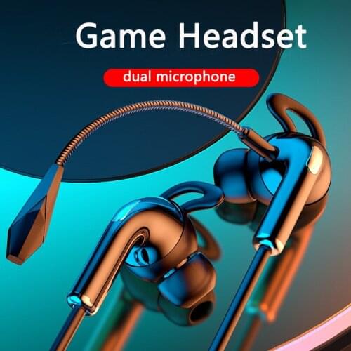 Stereo Bass Headphone In-Ear 3.5MM Wired Earphones Metal HIFI Game Earpiece with Microphone for Xiaomi Samsung Huawei Phones