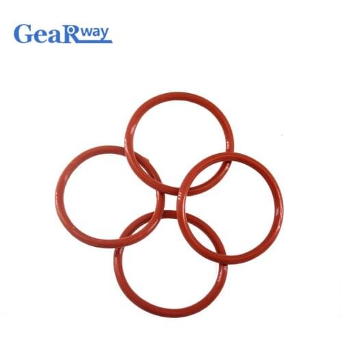 Gearway Red Silicon O Ring Seal Gasket 3.1mm thickness O-Ring Seal 10/11/12/13/28/29/30mm OD VMQ Anti-age O Ring Seal Washer