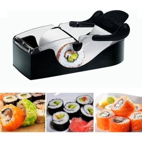 Magic Sushi Roll Maker DIY Rice Roller Mold Perfect Cutter Easy Use Sushi Making Machine Sushi Roller Maker Kitchen Supplies