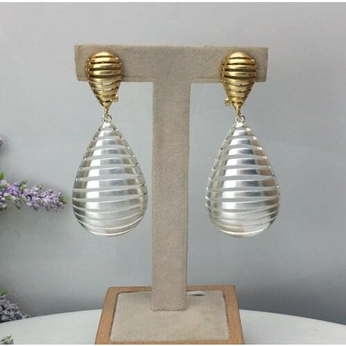Yuminglai Simple Design Italian Earrings Popular Design Drop Earrings FHK9574