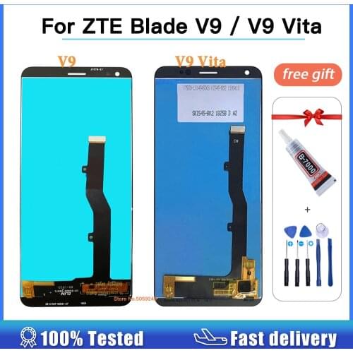 5.7" LCD For ZTE Blade V9 V0900 LCD Display Screen Touch Panel Digitizer Assembly Replacement 5.45" For ZTE V9 Vita LCD Display
