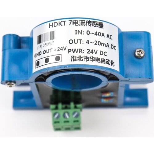 0-1000A input 4-20mA output dc split fluxgate current transducer din rail