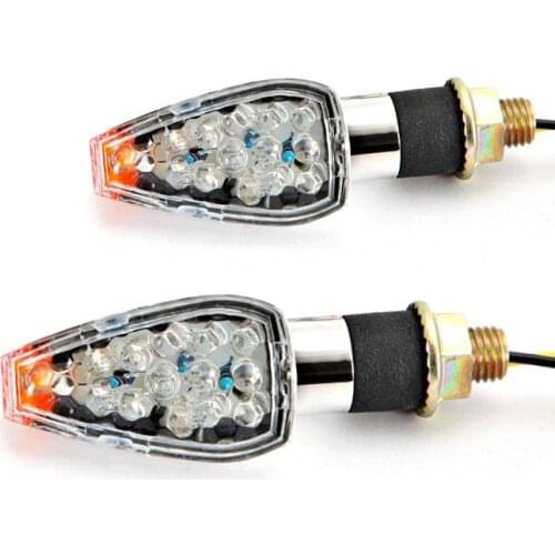 2PCS 14LED TURN SIGNALS INDICATORS For Suzuki Boulevard/For HONDA VTX 1300 C R S /Harley Bobber Choppers Cruisers Cafe Racer