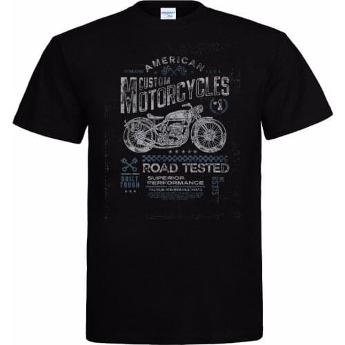 2019 summer brand 100% cotton Tops Summer Cool Funny T-Shirt Vintage Biker Motorcycle Motorrad Oldtimer Casual funny shirts