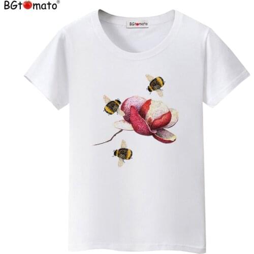 2021 Factory store hot sale flower shirt women top tees casual t shirt women cheap sale clothes cool t-shirt plus size