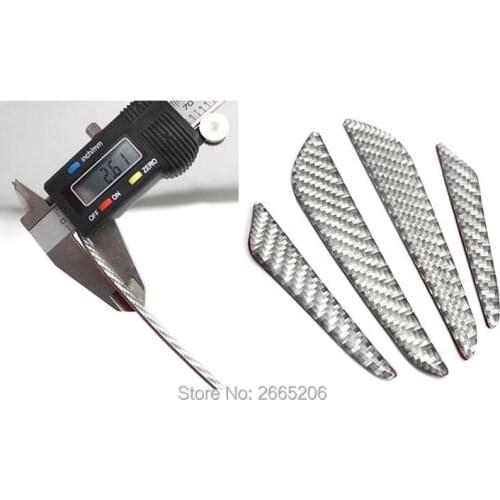 4pcs/lot carbon fiber Car Door side Edge Protection stickers for fiat punto abarth500 stilo ducato palio bravo EVO accessories