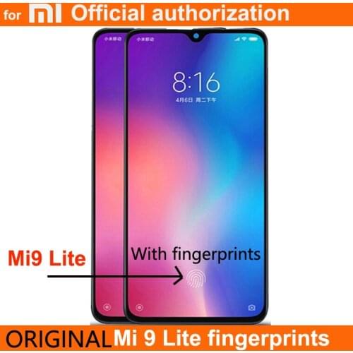 AMOLED Fingerprints LCD Display For Xiaomi Mi 9 Lite Mi9 Lite Touch Screen Digitizer Assembly For XiaomiMi CC9 LCD Screen