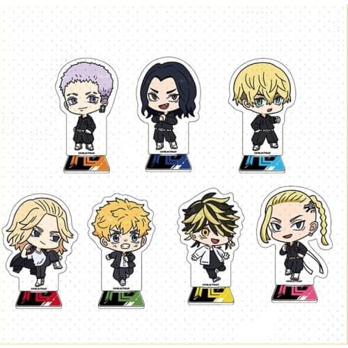 Anime Tokyo Revengers Ryūgūji Ken Hanagaki Takemichi Acrylic Figure Stand Display Model Plate Cosplay Tabletop Decor Xmas Gifts