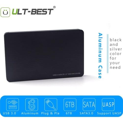 ULT-Best 2.5" inch Aluminum HDD Enclosure USB 3.0 to SATA III Support UASP HD Box HDD Hard Disk Drive External SSD External Case