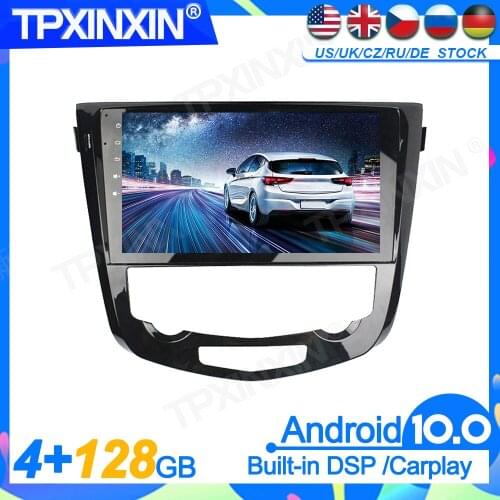 Android 10.0 4G+128G For Nissan Qashqai 2016+ Head Unit Car Multimedia Player Auto Radio Tape Recorder GPS Navigation DSP IPS