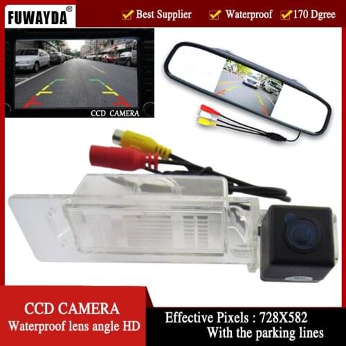 Auto Parking Assistance Car CCD RearView Camera With 4.3" Color LCD Car Video Foldable Monitor Camera For KIA K5 Optima2010 2011