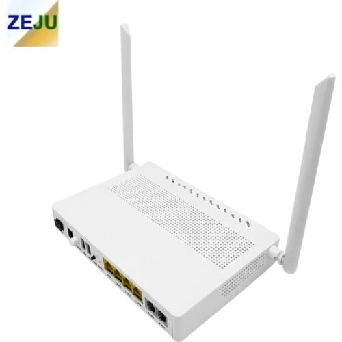 Free Shipping New 4GE+2.4G WIFI+5G WIFI +2POTS EPON / GEPON ONU with English Version