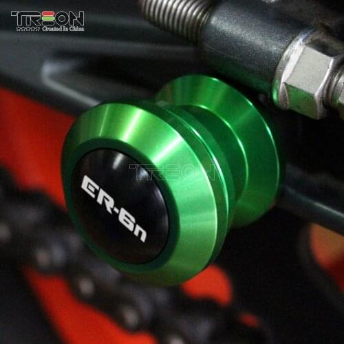For Kawasaki ER6N 2006-2017 Swingarm Spools Stand Slider Screws Cover Protector Motorcycle Accessories For Kawasaki