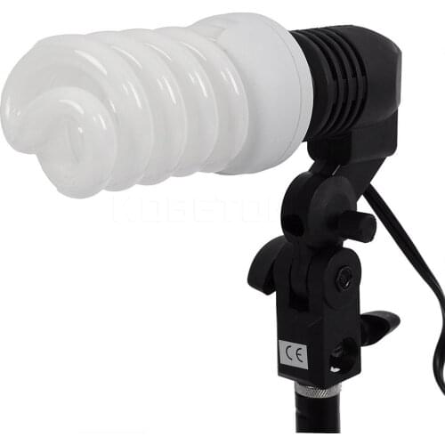 E27 Flash Umbrella Bracket Studio Photography Single Head Photo Lighting Bulb Holder for Photography studio Wholesale