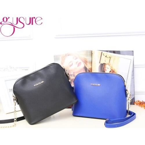 Gusure PU Leather Crossbody Bags For Women Casual Shell Designer Mini Clutch Handbag Ladies Fashion Brand Shoulder Messenger Bag