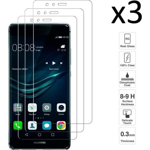 Huawei P9 Lite Set 3 pieces tempered glass screen protector