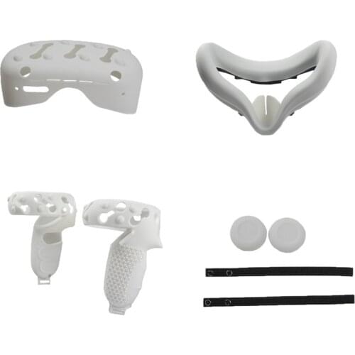 Face Mask Sweat-proof Front Cover for oculus quest 2 VR Headset Eye Mask Cover Pad Handle Protective Cover Case Accessories