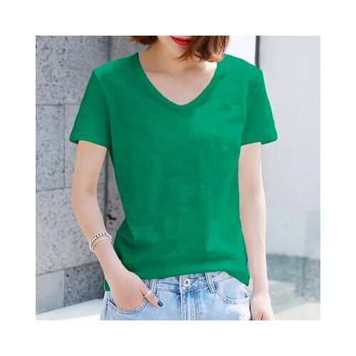 Fashion Logo Printing beige T Shirts Womens Short Sleeve Fashion 100% cotton Female T-Shirts