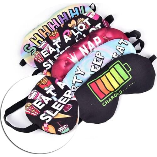 NEW 1pc Sleep Mask Rest Travel Relax Sleeping Aid Blindfold Cover Eye Patch Sleeping Mask Case Sleep Rest 3D Eye Mask