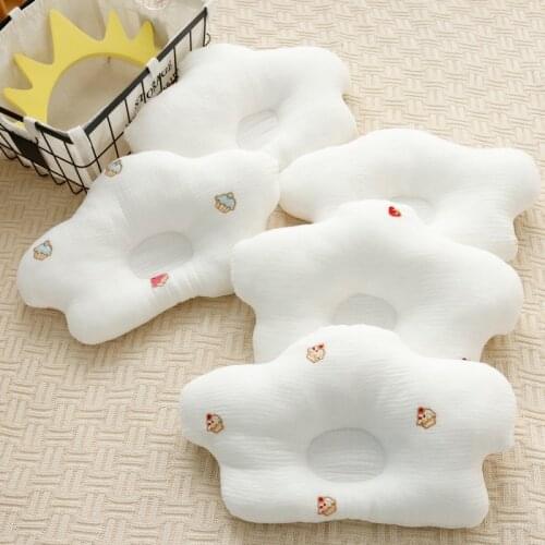 0-2 Years Newborn Pillow Infant Anti Roll Pillow Flat Prevent Kids Support Baby Crib Flat Head Pillow for Children 25*40cm