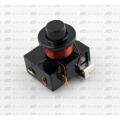 1/8 1/6 1/5 1/4 1/3HP Refrigerator Plastic Housing Starter Compressor PTC Relay Black