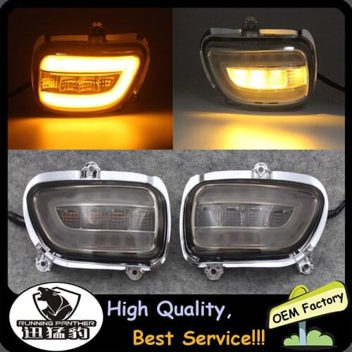 2 Colors Motorcycle LED Front Side Turn Signal Indicator Lights for Honda Goldwing GL1800 F6B GL 1800 2001-2017 2016 2015 2014