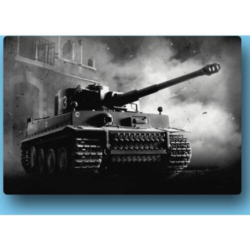 Tiger Tank Wars Vintage Metal Tin Sign Pin Up Metal Sign Metal Decor Wall Decor