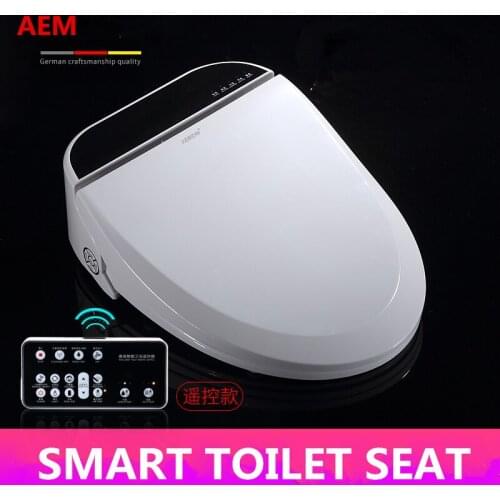 Smart Heated Toilet Seat WC Sitz Intelligent Water Closet Automatic Wash Dry Toilet Lid Cover Elongated Children Training Sit
