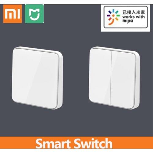 Xiaomi Mijia Smart Switch Remote Control Smart Light OTA Single/Double Fire Wire Wall Open Dual Control Switch