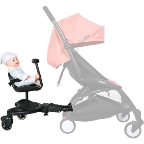 Universal Baby Strollers Accessories Pedal Second Child Standing Plate Rear Hanging Trailer Buggy Board For 2-5 Year Old Kids