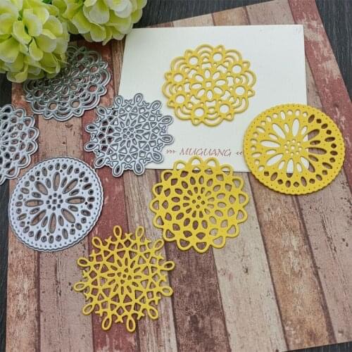 W3JE Circle Lace Metal Cutting Dies Stencil DIY Scrapbooking Album Paper Card Template Mold Embossing Craft Decoration