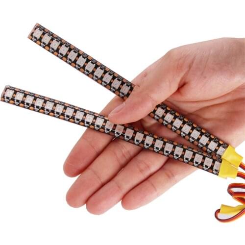 High Brightness Colorful Light Bar Strip Roof Lamp 10/22/34 LED for 1/10 SCX10 TRX4 D90 90046 RC Car Accessories