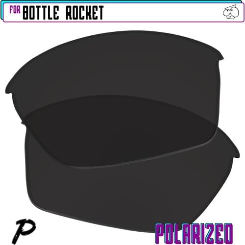 EZReplace Polarized Replacement Lenses for - Oakley Bottle Rocket Sunglasses - Black P