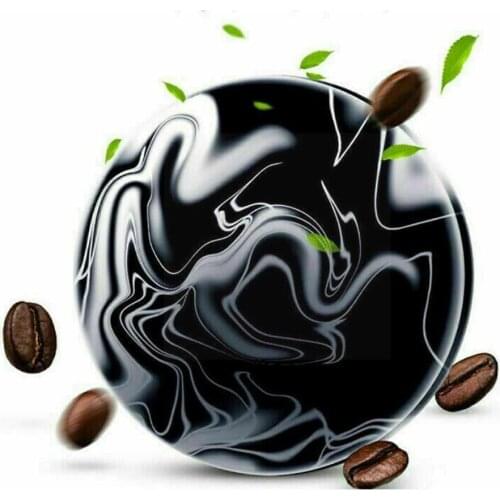 1PC Volcanic Mud Handmade Soap Volcanic Clay Coffee Skin Body Soap Oil Clear Whitening Slimming Essential Bar T0M2