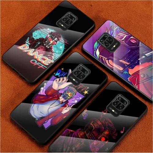 Tempered Glass Cover Fashion Marvel Star For Xiaomi Redmi Note 10 10S 9T 9S 9 8T 8 7 Pro Max Shockproof Phone Case