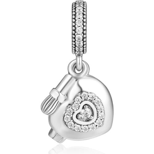 CKK 925 Sterling Silver Bead My Beautiful Powder Box Charms Beads for Jewelry Making Fit Europe Bracelet Argent Charm Kralen