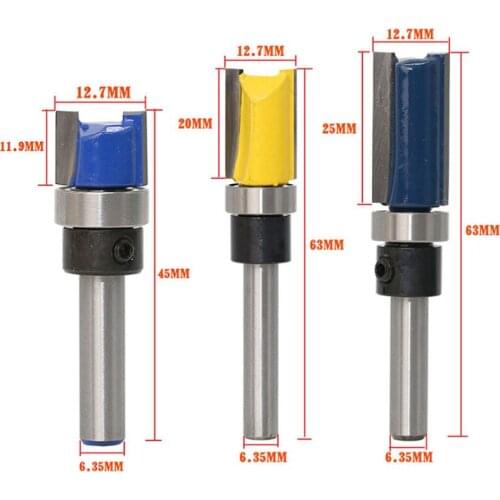 Export woodworking milling cutter, engraving machine, trimming machine, 1/4 handle, high-end copy type trimming knife
